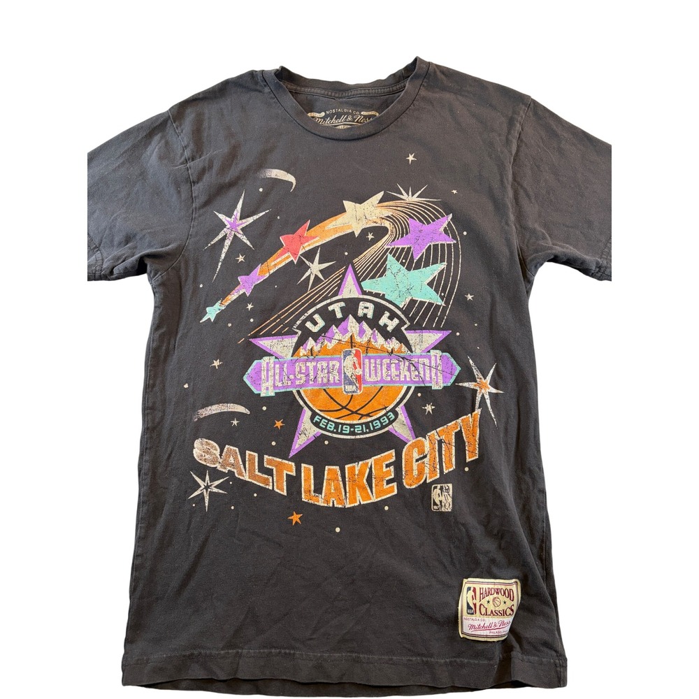 Mitchell & Ness NBA All Star Weekend 1993 Salt Lake City T-Shirt Black Small
